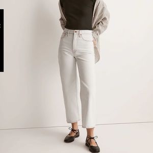 RAW HEM The Perfect Vintage Wide-Leg Crop Jean in Edmunds Wash